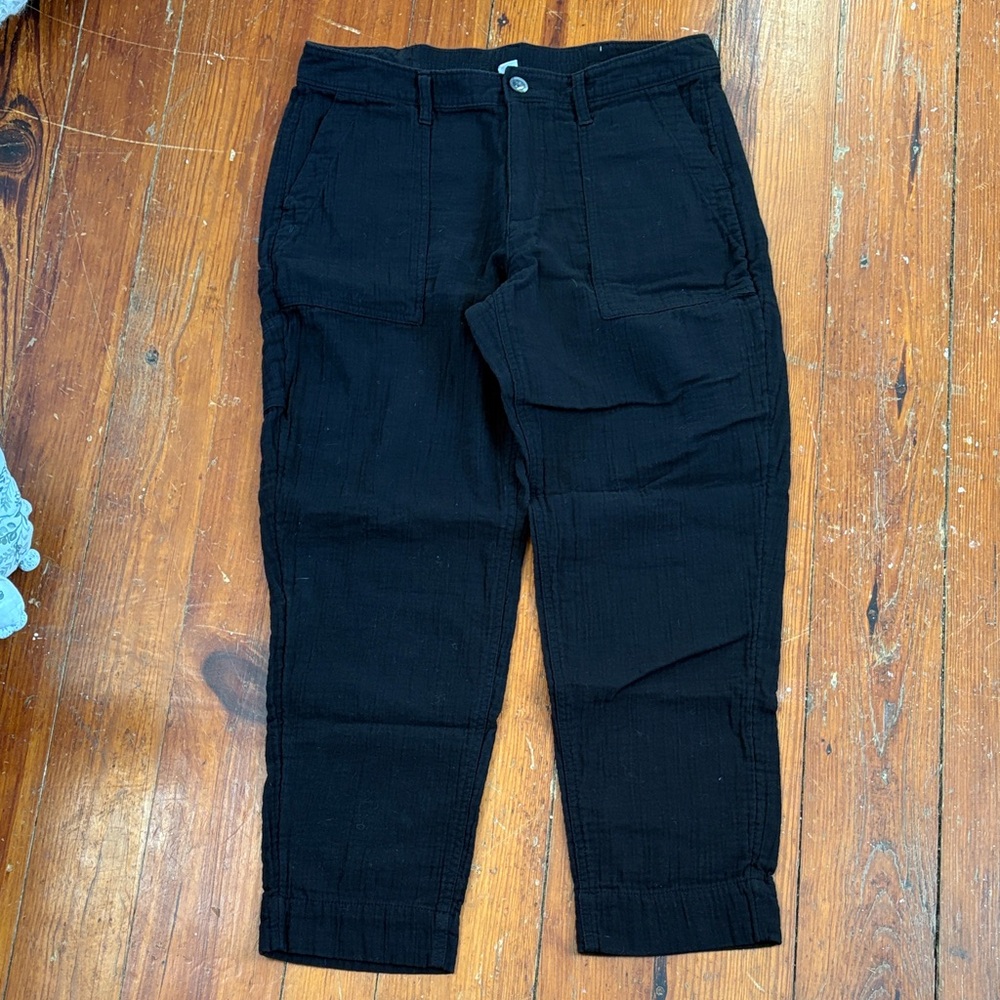 Old Navy Women’s Gauzy Black 100%‎ Cotton Pants Size 10